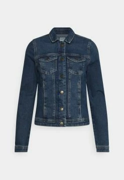 ONLY Tall ONLWESTA LIFE JACKET - Denim Jacket - Dark Blue Denim