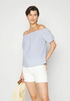 ONLY Tall ONLCASSIE OFF SHOULDER - Blouse - Cloud Dancer/medium Denim Blue 12 ONLY Tall ONLCASSIE OFF SHOULDER - Blouse - Cloud Dancer/medium Denim Blue -ONLY Tall Shop ece58113525b4de28b6c476f206e1654