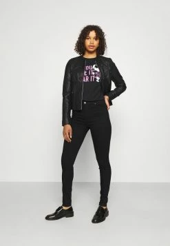 ONLY Tall ONLIRIS MID ANK PUSHUP TALL - Jeans Skinny Fit - Black -ONLY Tall Shop ef537ec5bd2f4fb2abbb882722ef94be