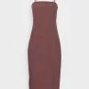 ONLY Tall ONLTORI ABBA SLIM SLIT DRESS - Cocktail Dress / Party Dress - Rose Brown -ONLY Tall Shop f0323b4763984ebf88317ecb66ce5a9b