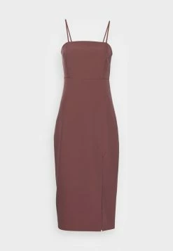 ONLY Tall ONLTORI ABBA SLIM SLIT DRESS - Cocktail Dress / Party Dress - Rose Brown