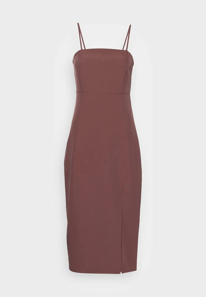 ONLY Tall ONLTORI ABBA SLIM SLIT DRESS - Cocktail Dress / Party Dress - Rose Brown 3 ONLY Tall ONLTORI ABBA SLIM SLIT DRESS - Cocktail Dress / Party Dress - Rose Brown
