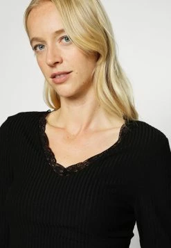 ONLY Tall ONLNELLA V NECK - Jumper - Black -ONLY Tall Shop f22e22d9e10a49a3ac6b267fd5ba249d