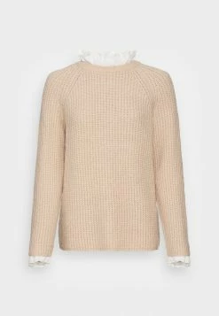 ONLY Tall ONLCILA MIX HIGHNECK - Jumper - Pumice Stone