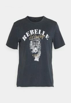 ONLY Tall ONLLUCY LEOPARD BOX - Print T-shirt - Phantom -ONLY Tall Shop f677e074f5db4a7e83ebdc1d90f7f008