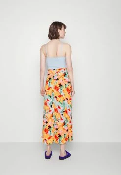 ONLY Tall ONLNOVA LUX LONG SKIRT - A-line Skirt - Sun Orange -ONLY Tall Shop f91e78e984bd47d4b8df51d546321478