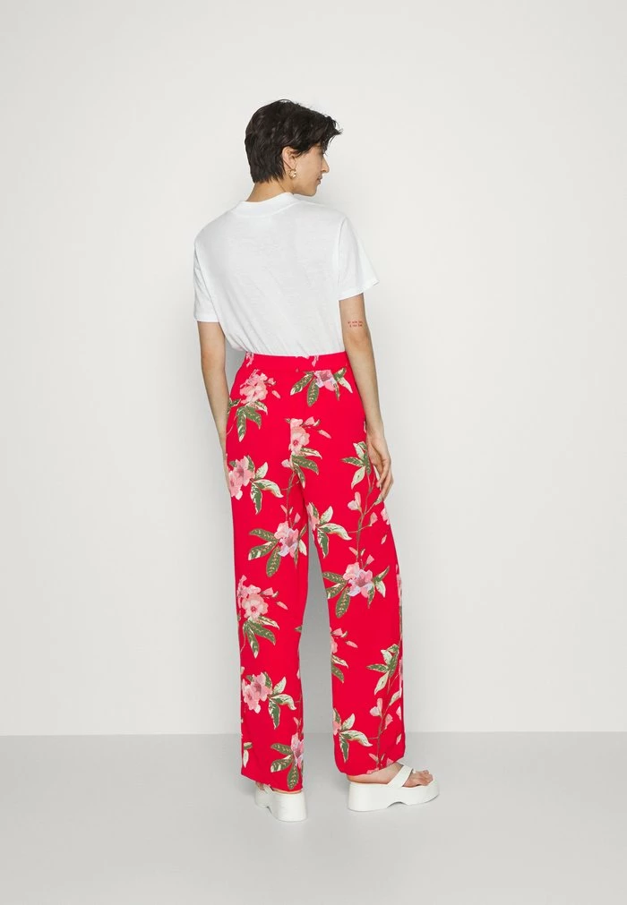 ONLY Tall ONLNOVA LUX ALBA PALAZZO PANT - Trousers - Chinese Red India 5 ONLY Tall ONLNOVA LUX ALBA PALAZZO PANT - Trousers - Chinese Red India - Image 3