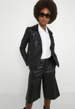 ONLY Tall ONLMELISA BIKER - Faux Leather Jacket - Black -ONLY Tall Shop fa1b191ad8c74ba086b184c84d294226