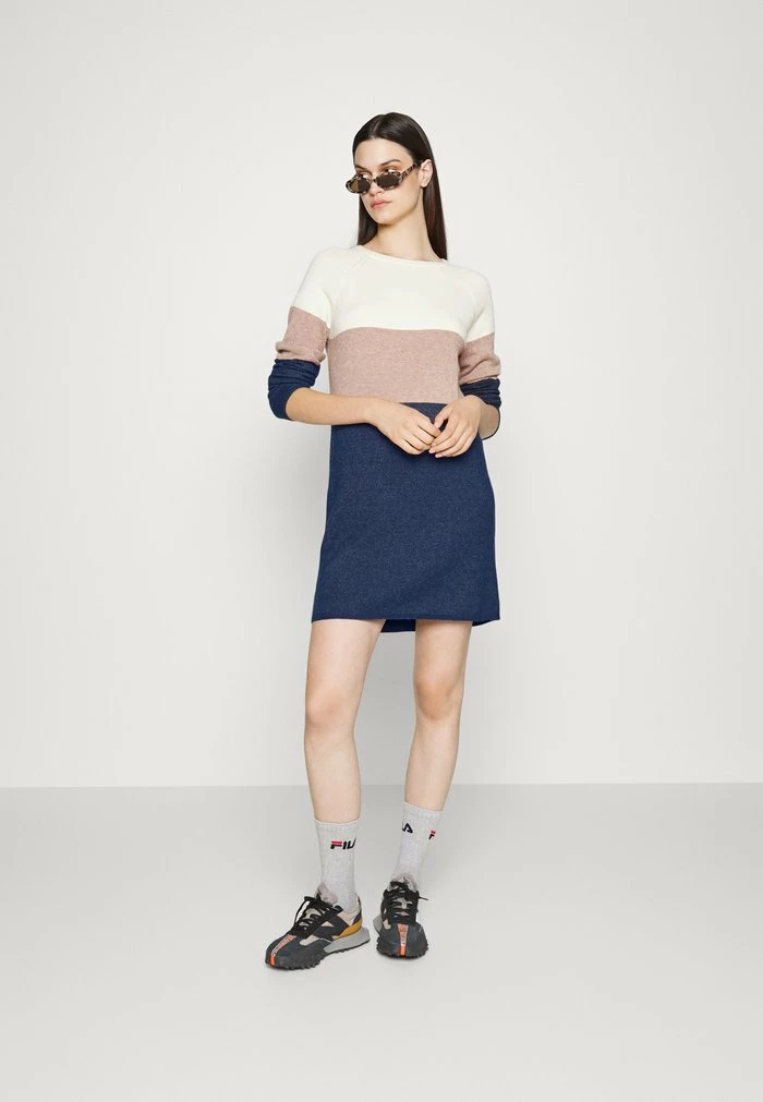 ONLY Tall ONLLILLO DRESS - Jumper Dress - Whitecap Gray/brownie Melange/martime Blue Melange 4 ONLY Tall ONLLILLO DRESS - Jumper Dress - Whitecap Gray/brownie Melange/martime Blue Melange - Image 2