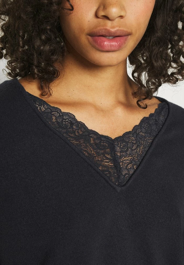 ONLY Tall ONLAMALIA LACE BACK - Jumper - Dark Blue 8 ONLY Tall ONLAMALIA LACE BACK - Jumper - Dark Blue - Image 6