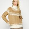 ONLY Tall ONLMARJANA HIGHNECK - Jumper - Toasted Coconut/taupe Gray/pumice Stone/humus -ONLY Tall Shop fef9f196975b4a61b4174d1ed305e197